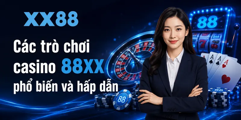 Các trò chơi casino 88XX phổ biến và hấp dẫn